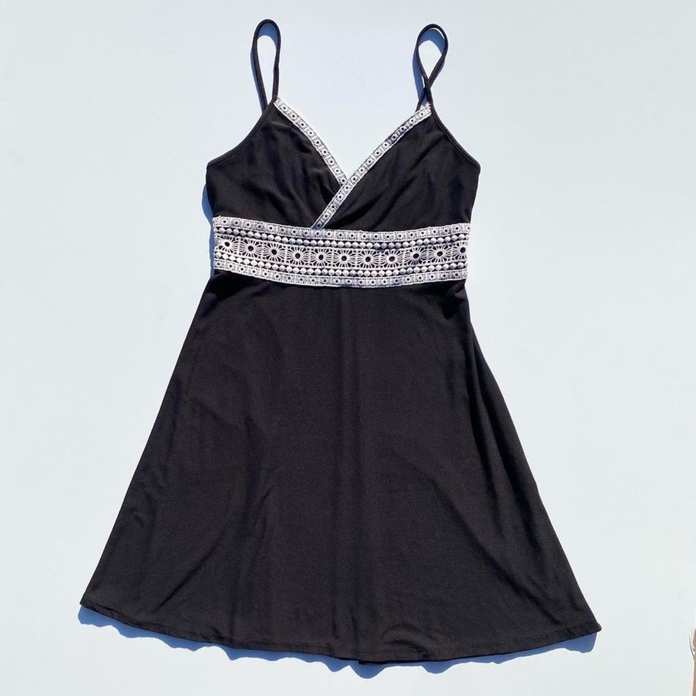 Vintage Mudd Black and White Dress Women's Small Summer Beach Y2K 2000s Vacation
